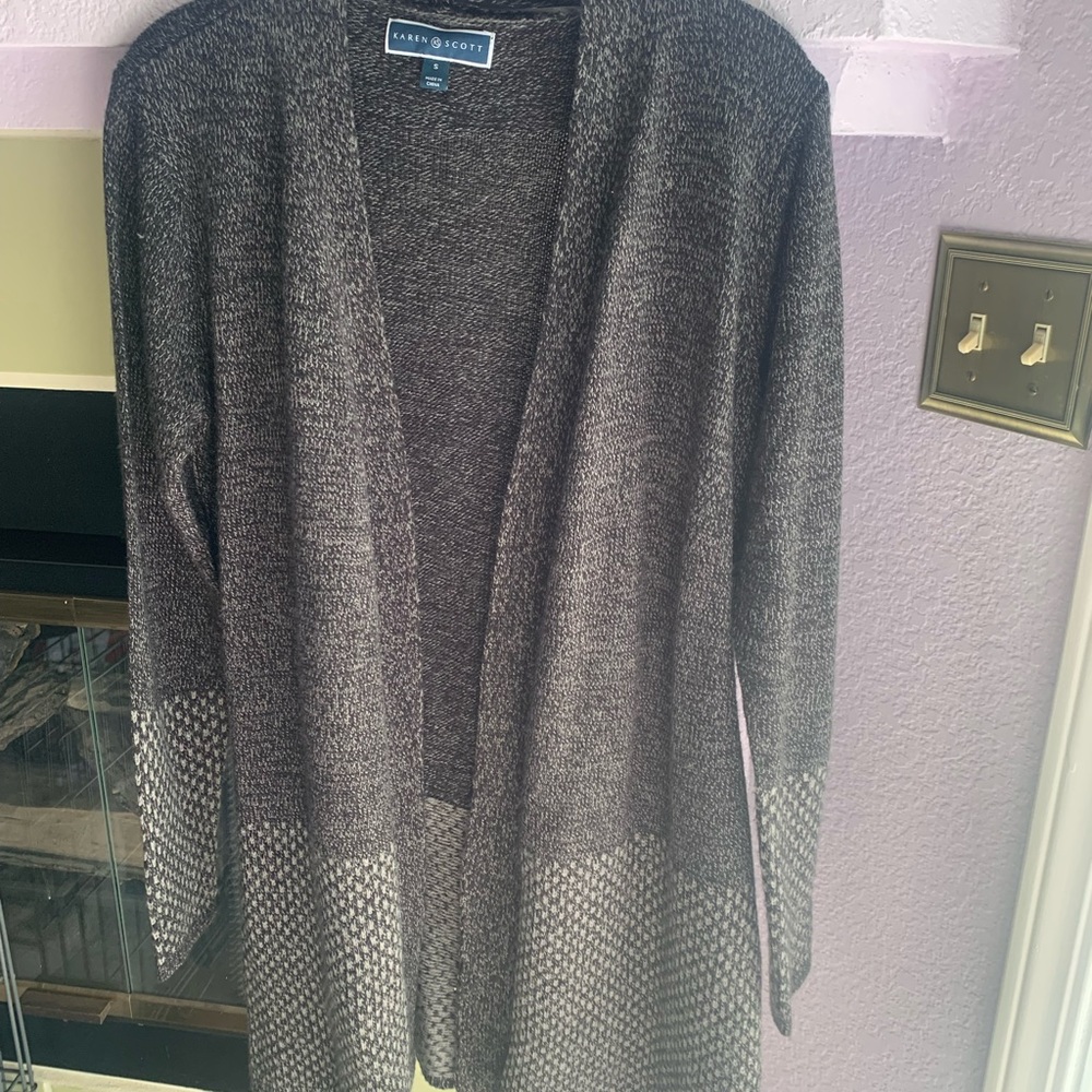 KAREN SCOTT TUNIC LENGTH SWEATER (S)